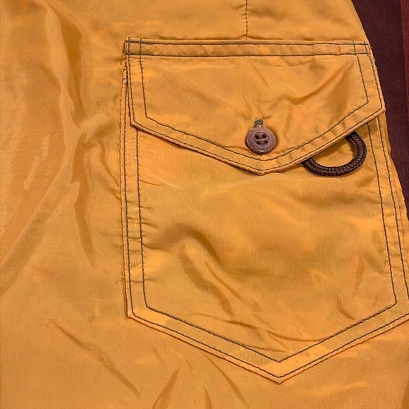 27034 Birdwell Beach Britches 311 ALOHA board shorts gold California USA swim - Picture 6 of 16